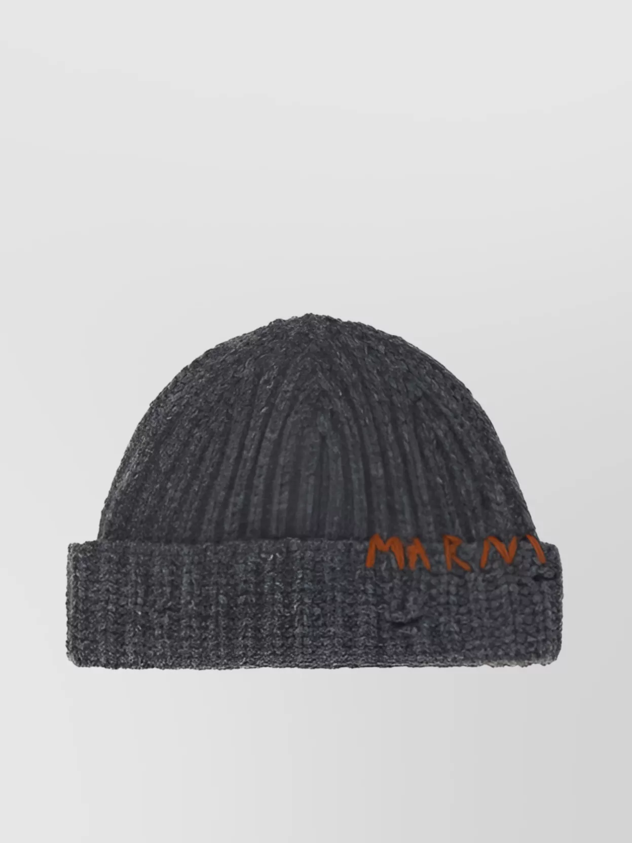 Marni   Wool beanie hat embroidered contrast