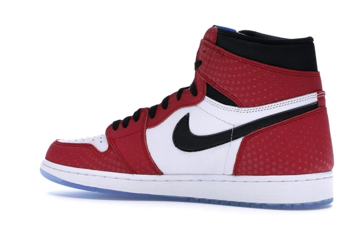 Men Air Jordan 1 Retro High Spider-Man Origin Story