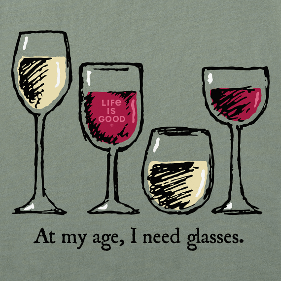 Men's I Need Wine Glasses Short Sleeve  Tee