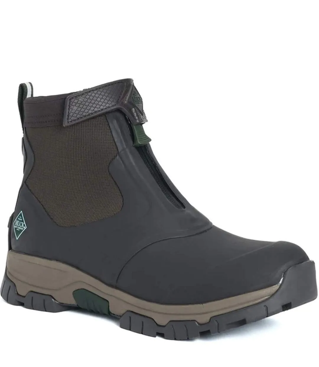 Mens apex zip wellington boots dark brown Muck Boots