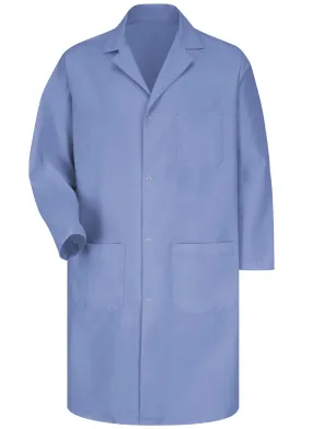 Men's Light Blue 4-Gripper Lab Coat