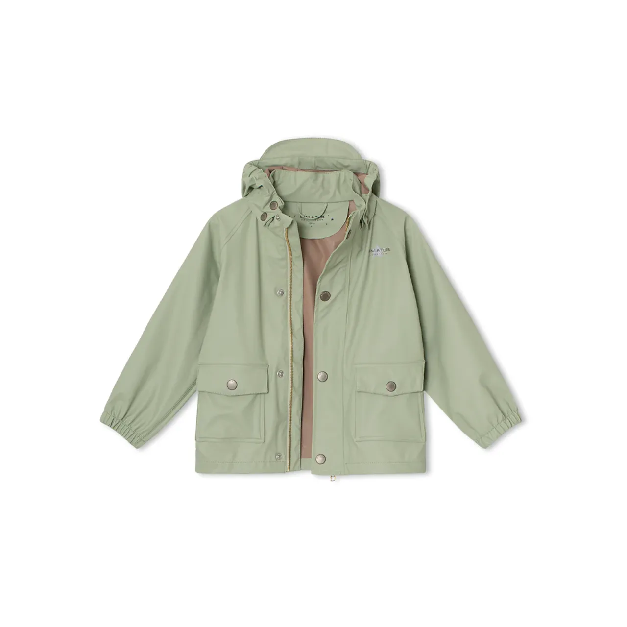 Mini A Ture Julien Rain Jacket. GRS  Desert Sage