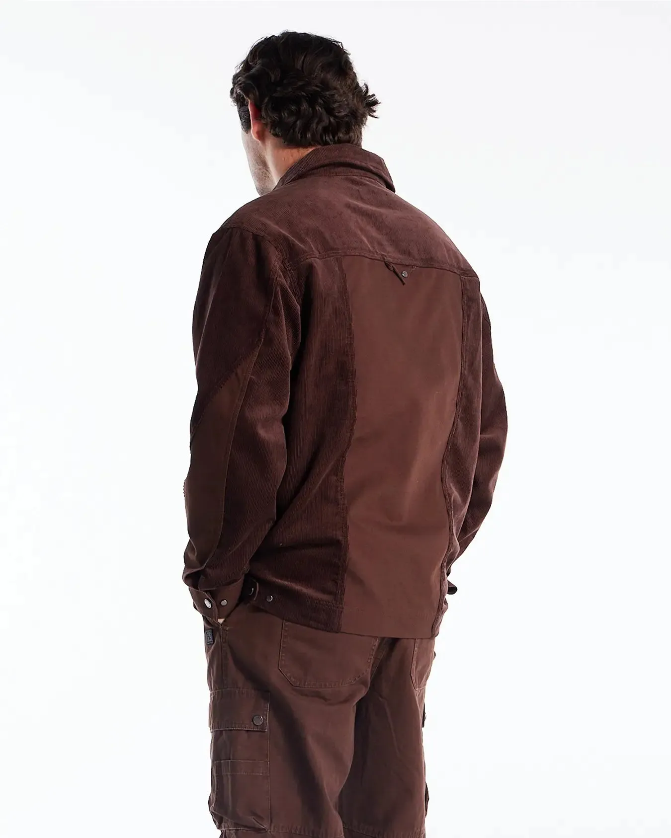 Mix Fabric Chore Jacket