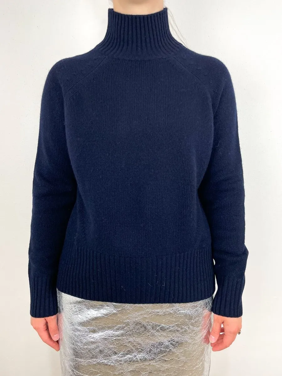 Mockneck Sweater in Deep Night