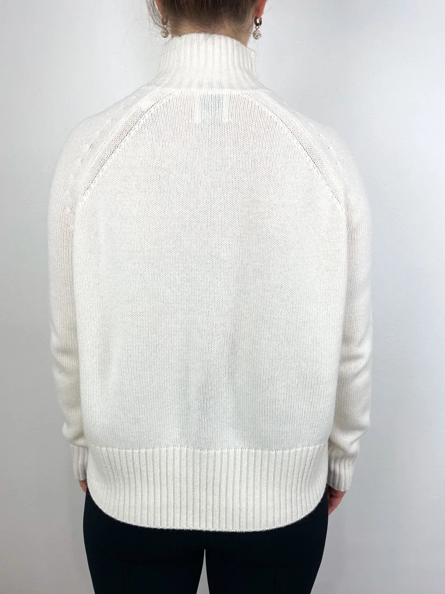 Mockneck Sweater in Fleur De Sel