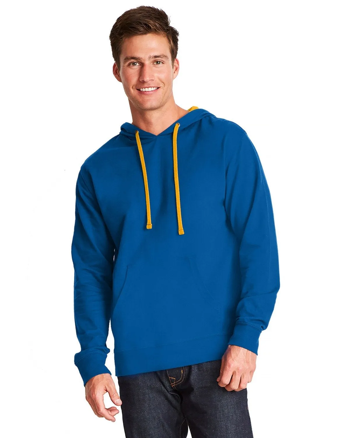 Next Level French Terry Pullover Hoody 9301 Royal/ Gold