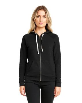 Next Level Pch Raglan Zip Hoody 9603 Heather Black