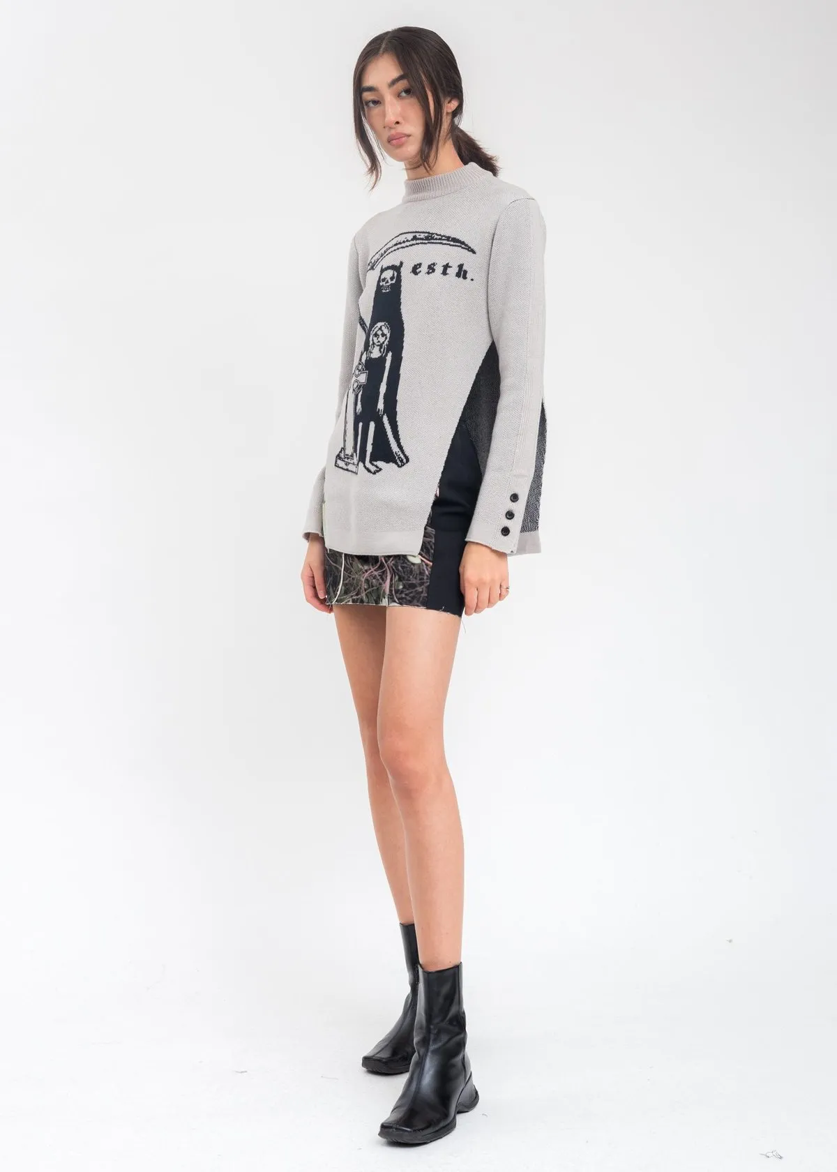 Night Wool Sweater - Grey