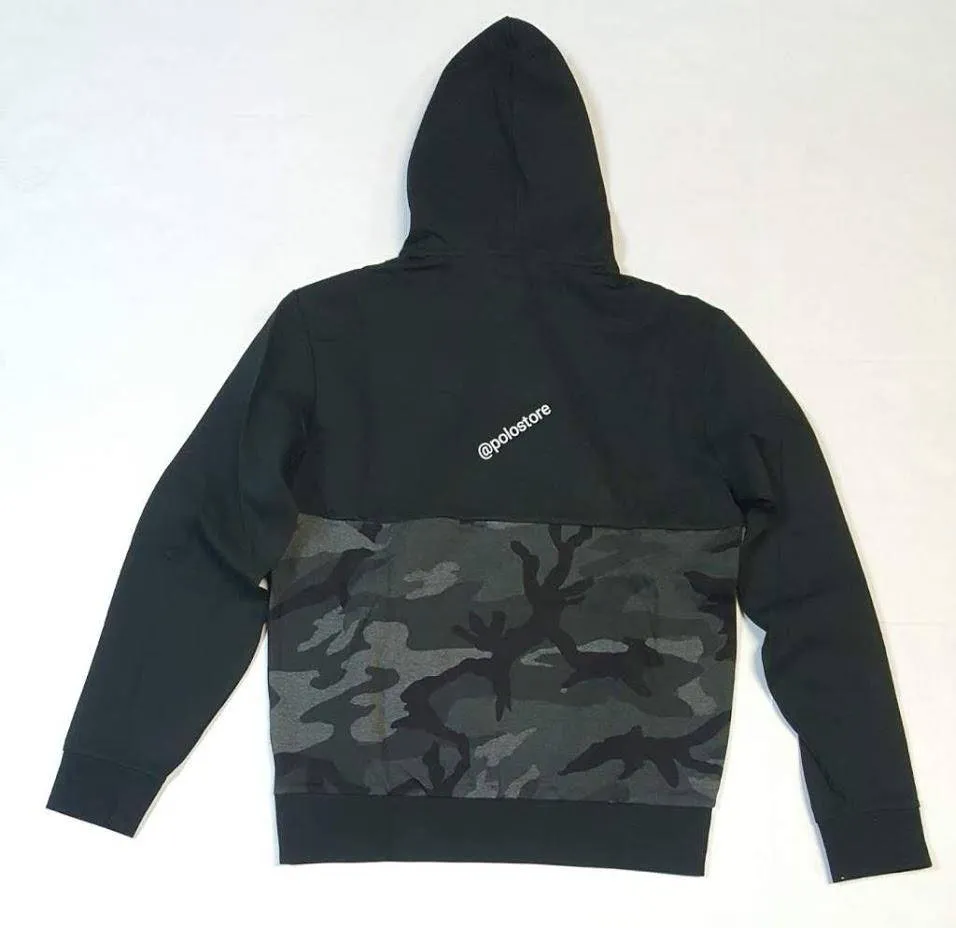 Nwt Polo Ralph Lauren Black Camo RL-67 Pullover Hoodie