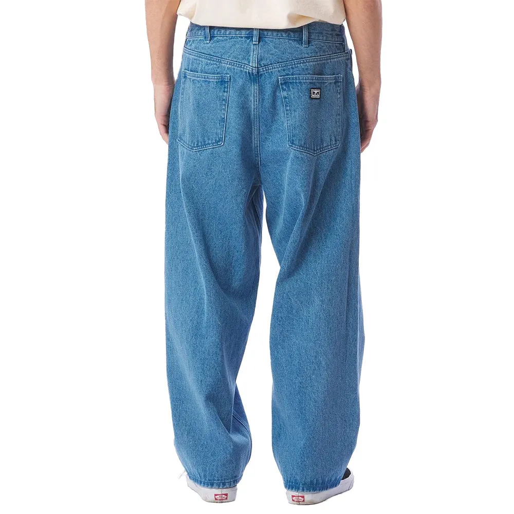 OBEY BIGWIG BAGGY DENIM PANT // LIGHT INDIGO