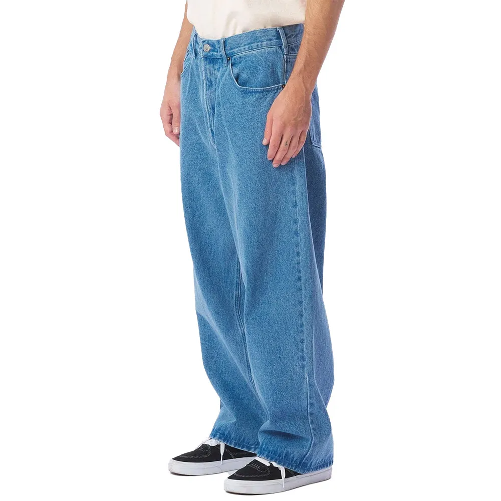 OBEY BIGWIG BAGGY DENIM PANT // LIGHT INDIGO