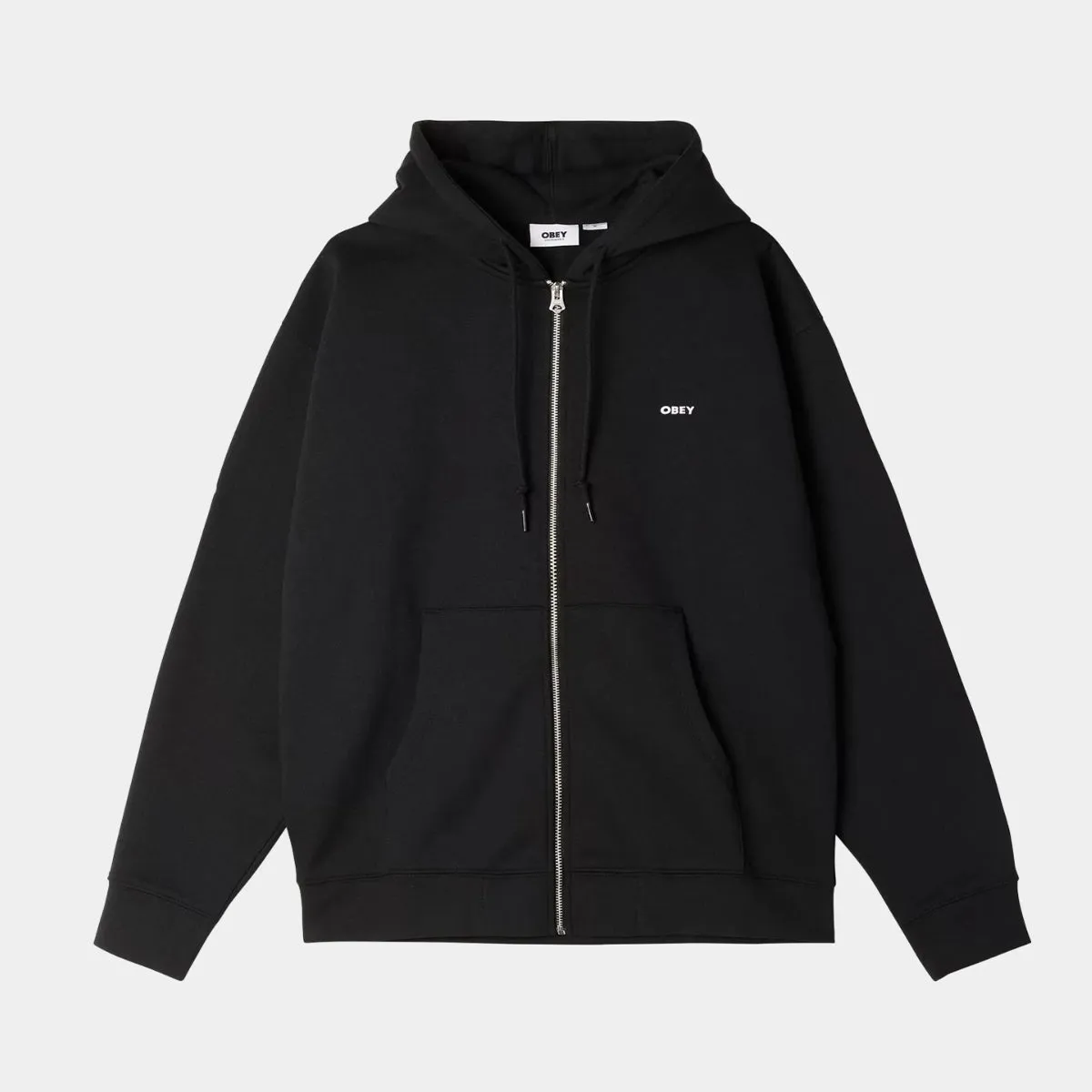 Obey Established Works Bold Zip Hoody - Black