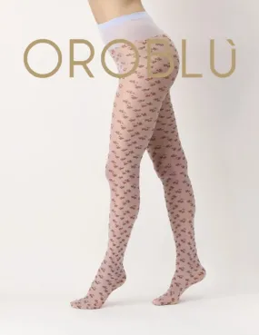 Oroblu Blossom Tights Crystal Pink