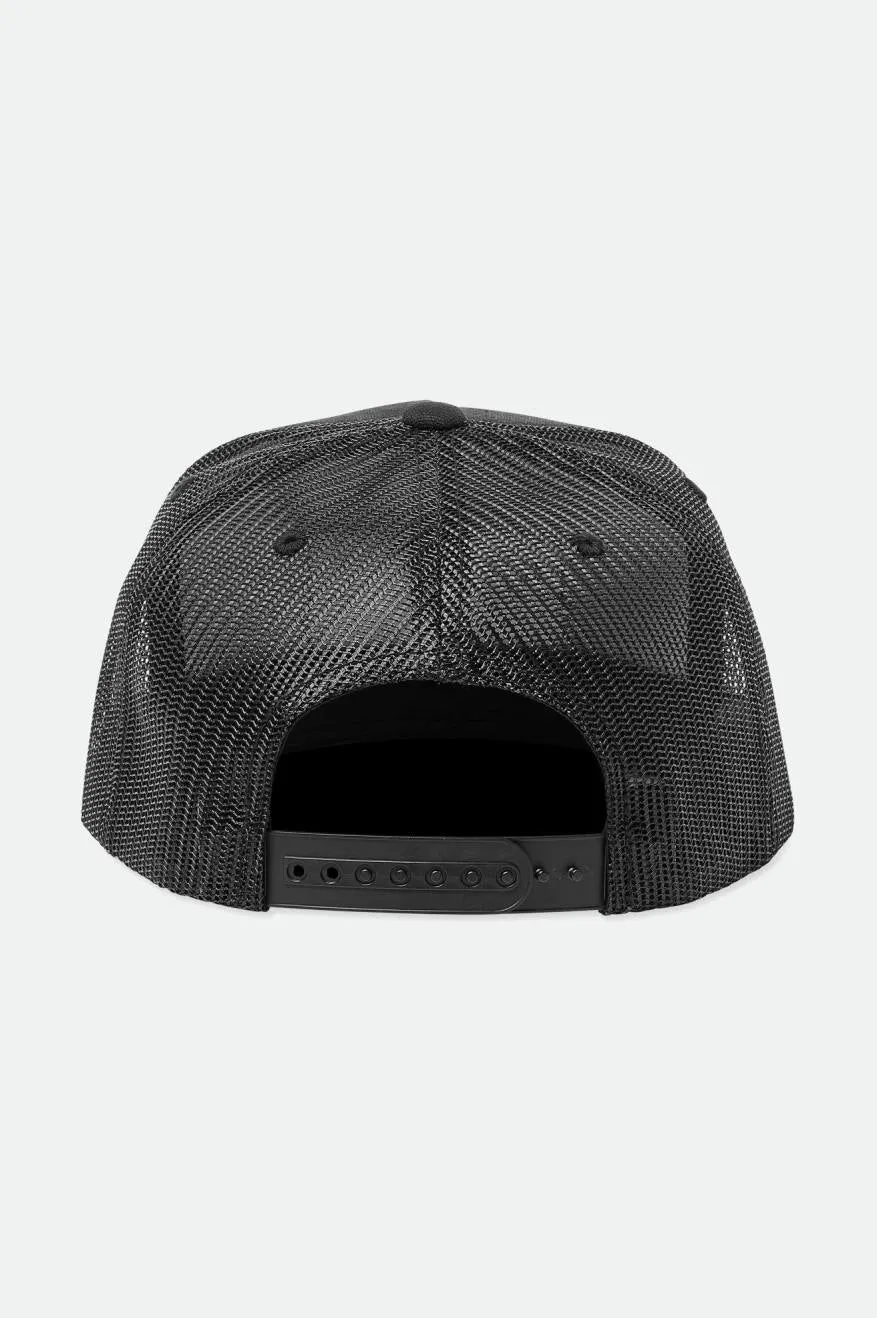 Palmer Proper MP Trucker Hat - Black/Black