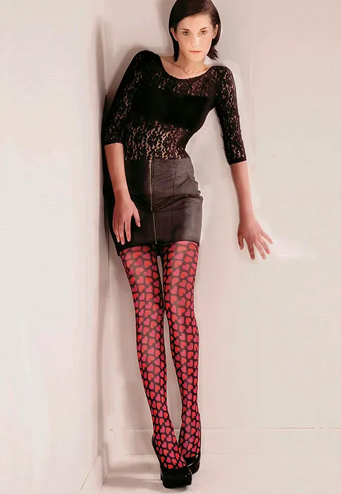 Pamela Mann Candy Heart Tights ()