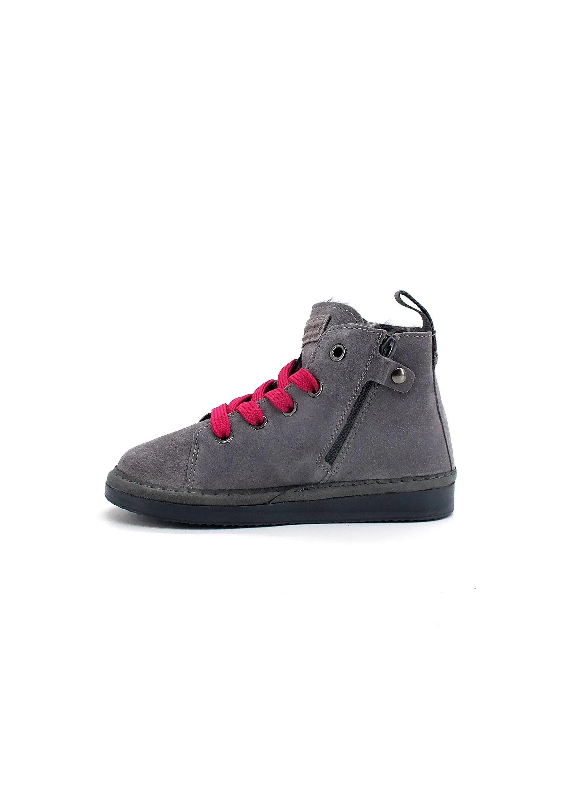 PAN CHIC Ankle Boot Sneaker Pelo Bimbo Grey Fuchsia P01B1400200006