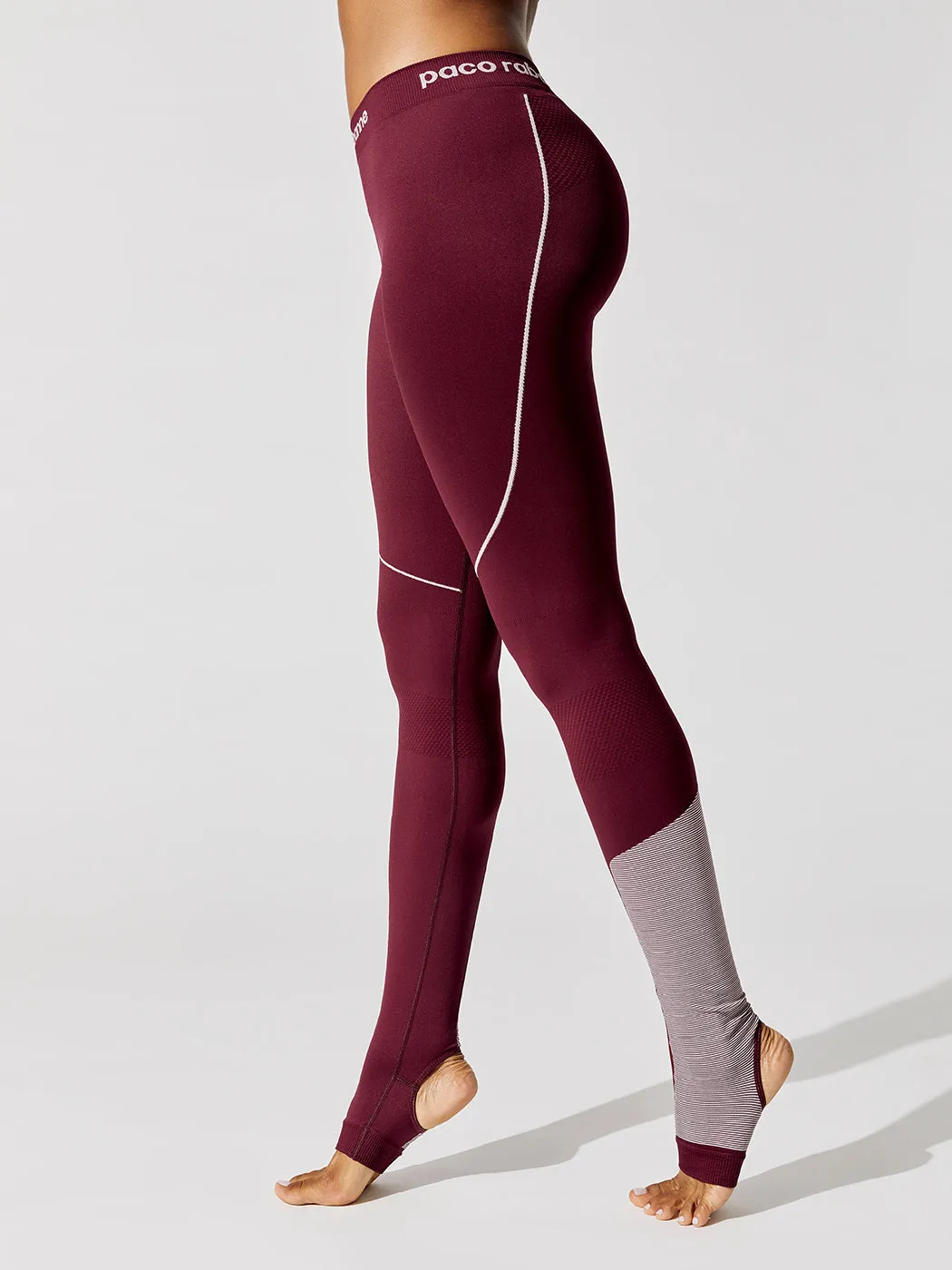 Pantalon Stirrup Leggings - Bordeaux-Rose