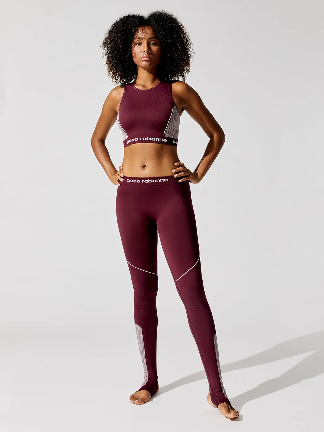 Pantalon Stirrup Leggings - Bordeaux-Rose