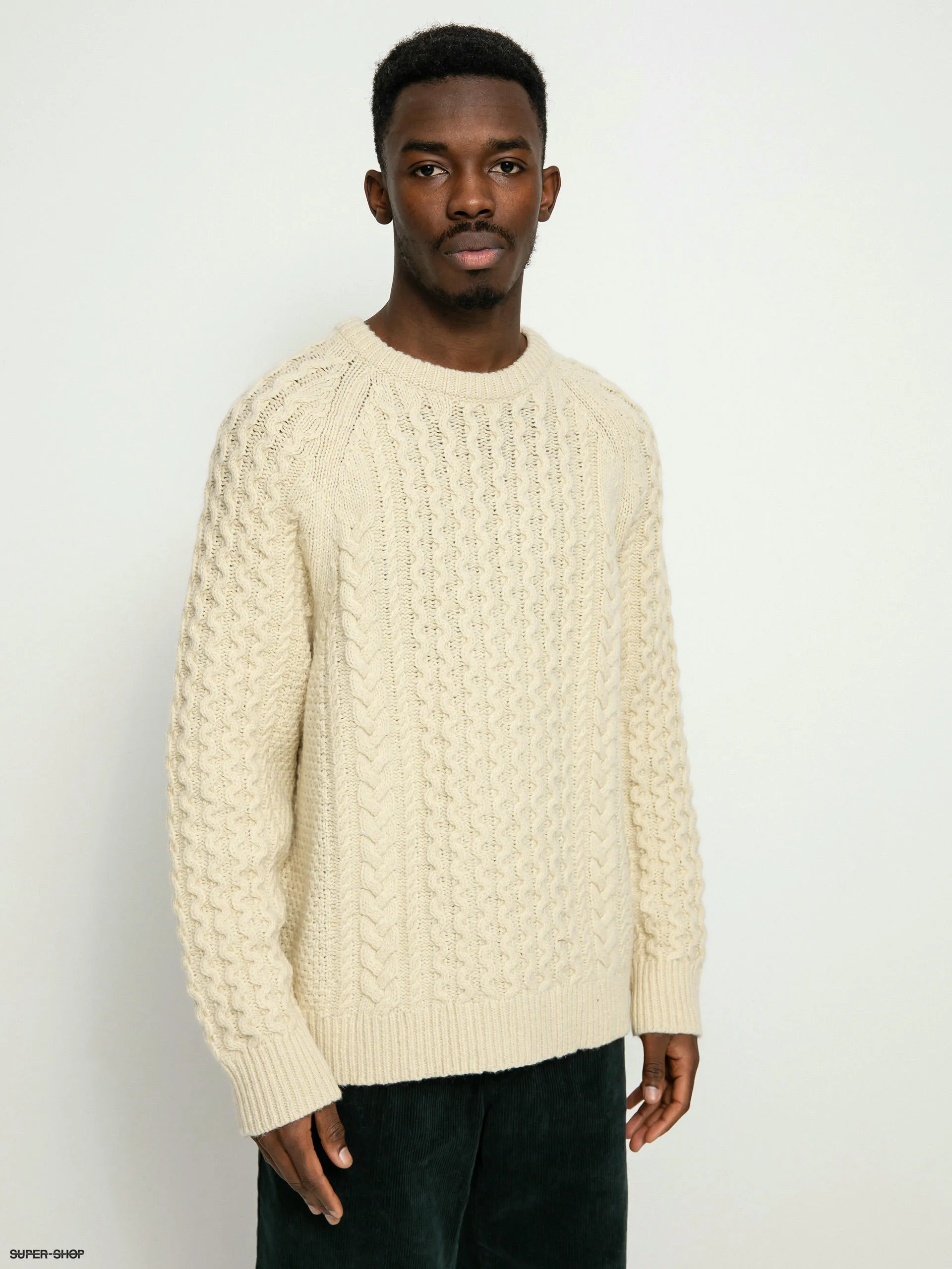 Patagonia Recycled Wool Cable Knit Sweater (natural)