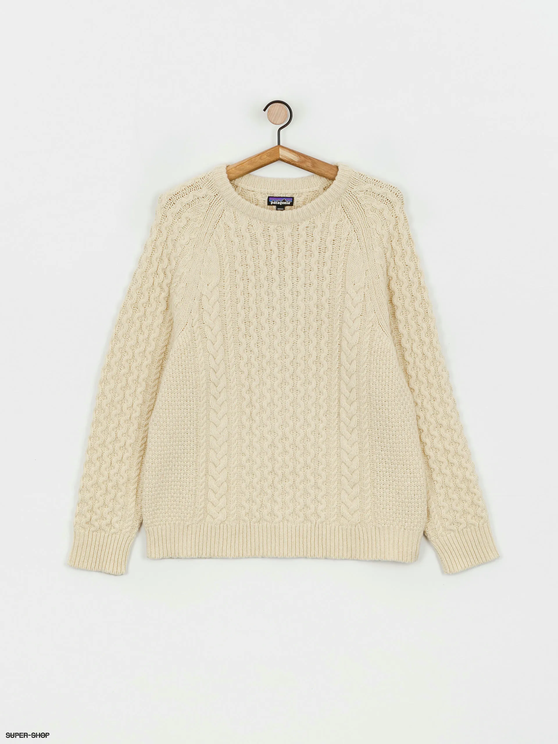 Patagonia Recycled Wool Cable Knit Sweater (natural)