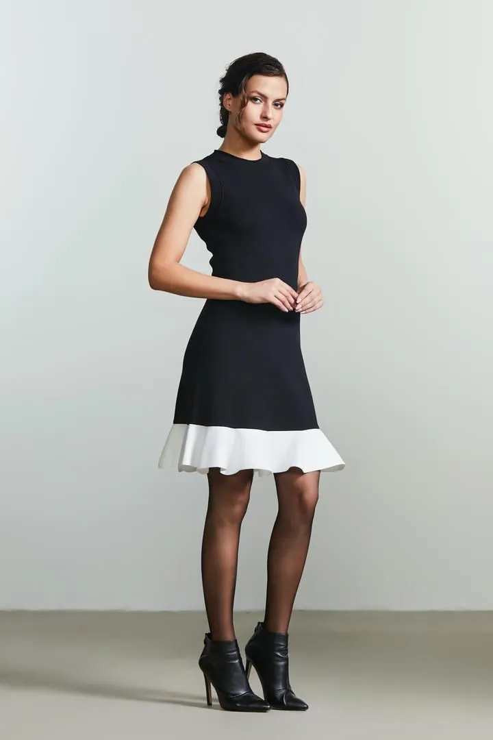 peplum hem dress