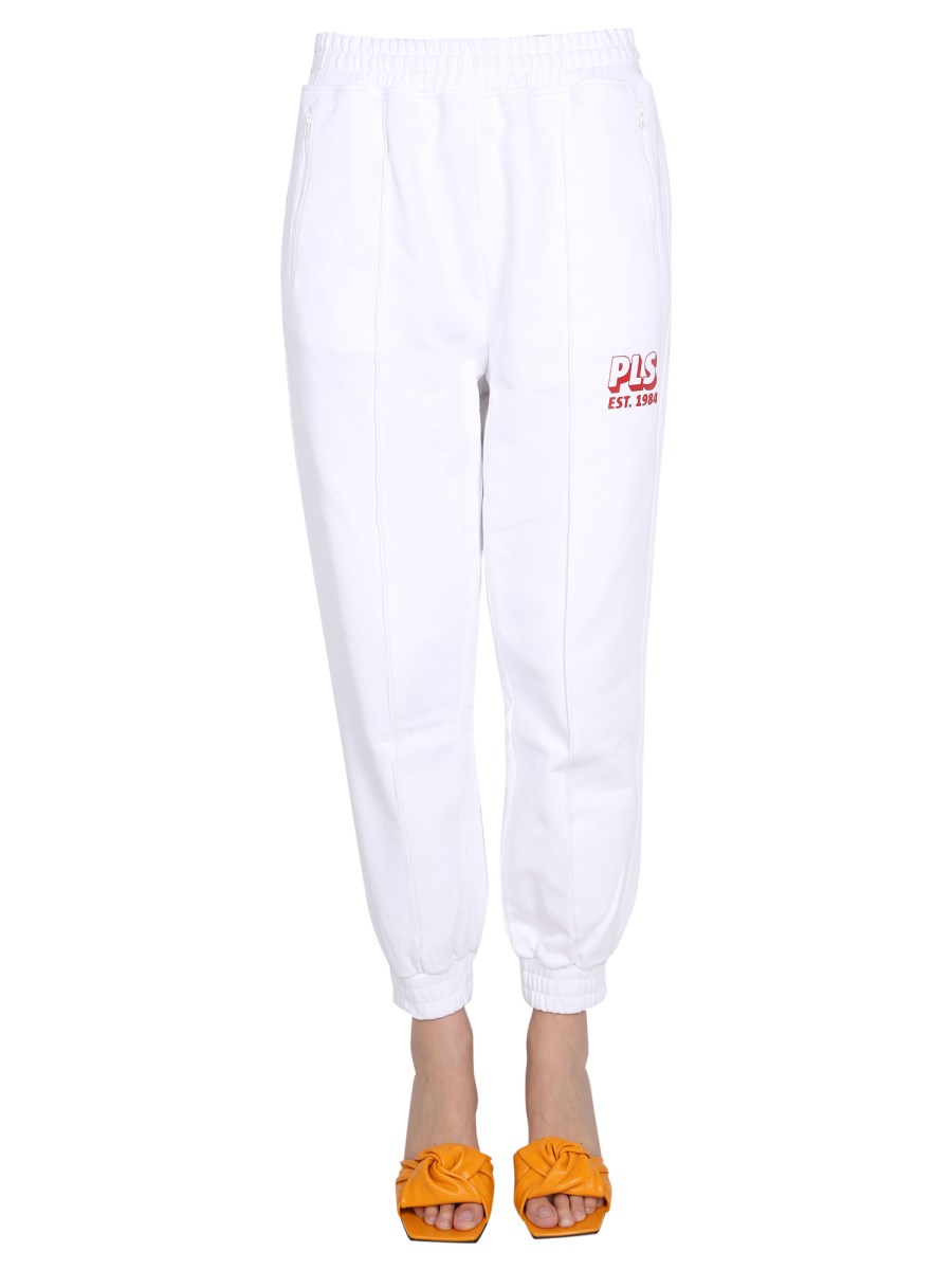 PHILOSOPHY DI LORENZO SERAFINI    COTTON JOGGING LOGO PRINT PANTS