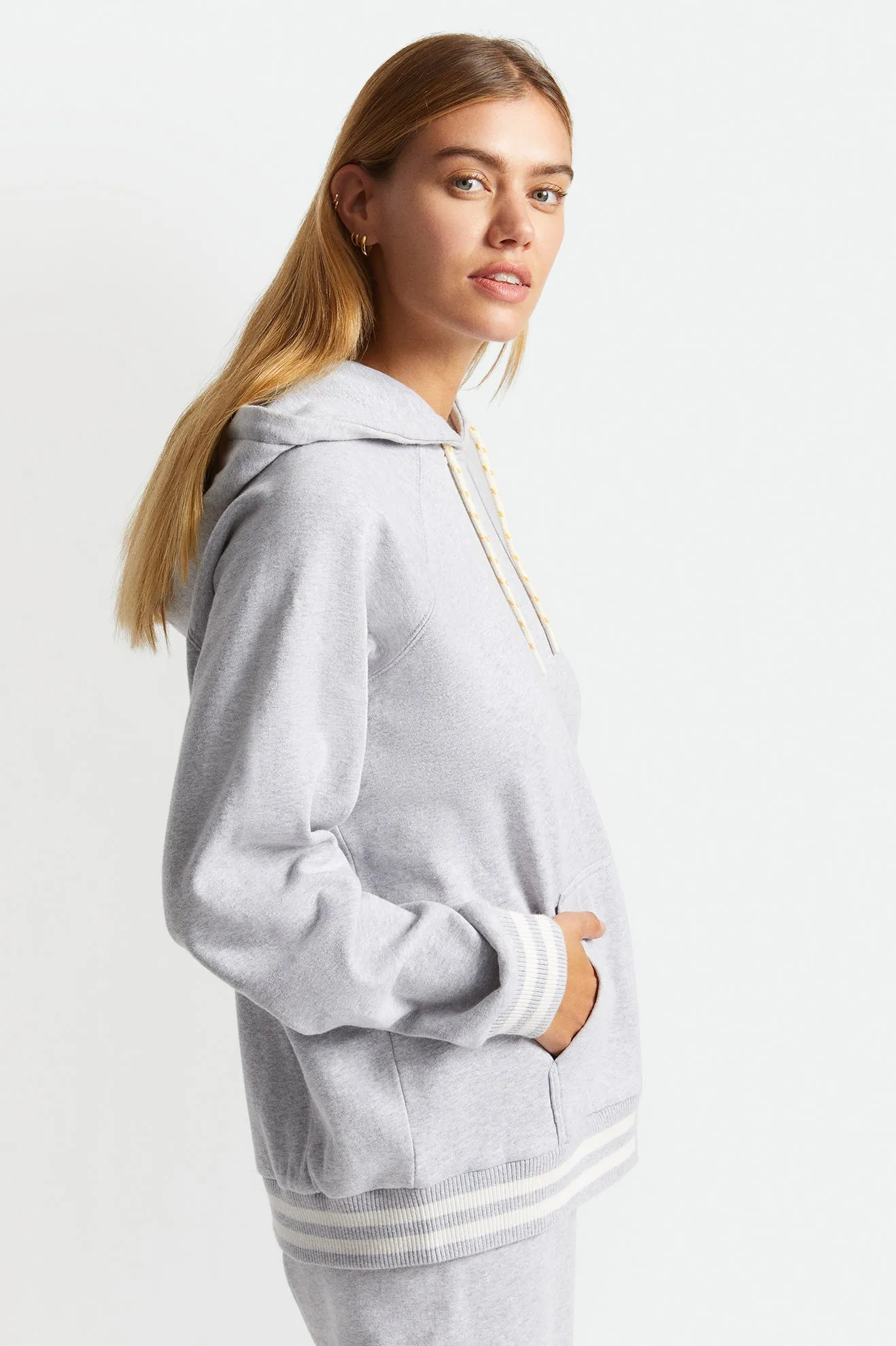 Phys. Ed. Women's Raglan Hood - Heather Grey