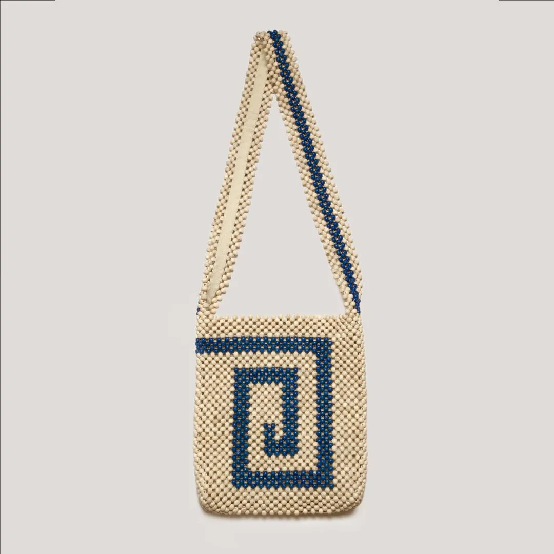 Pilgrim Bag (Ecru + Blue)