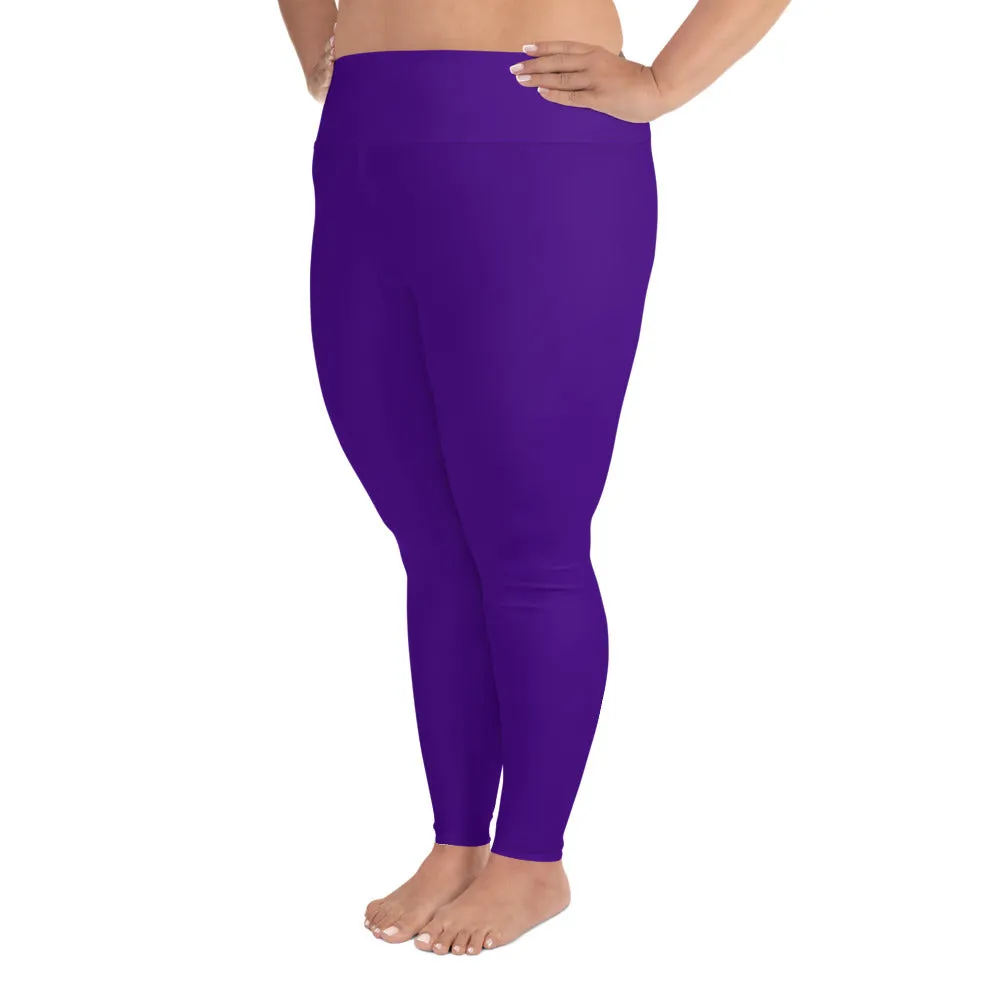 Plus Size Leggings Purple