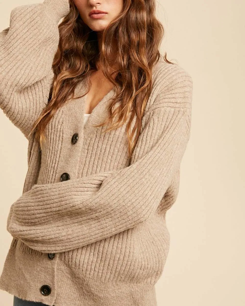 Plush Boyfriend Ribbed Sweater