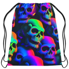 Psychedelic Nightmare Drawstring Bag