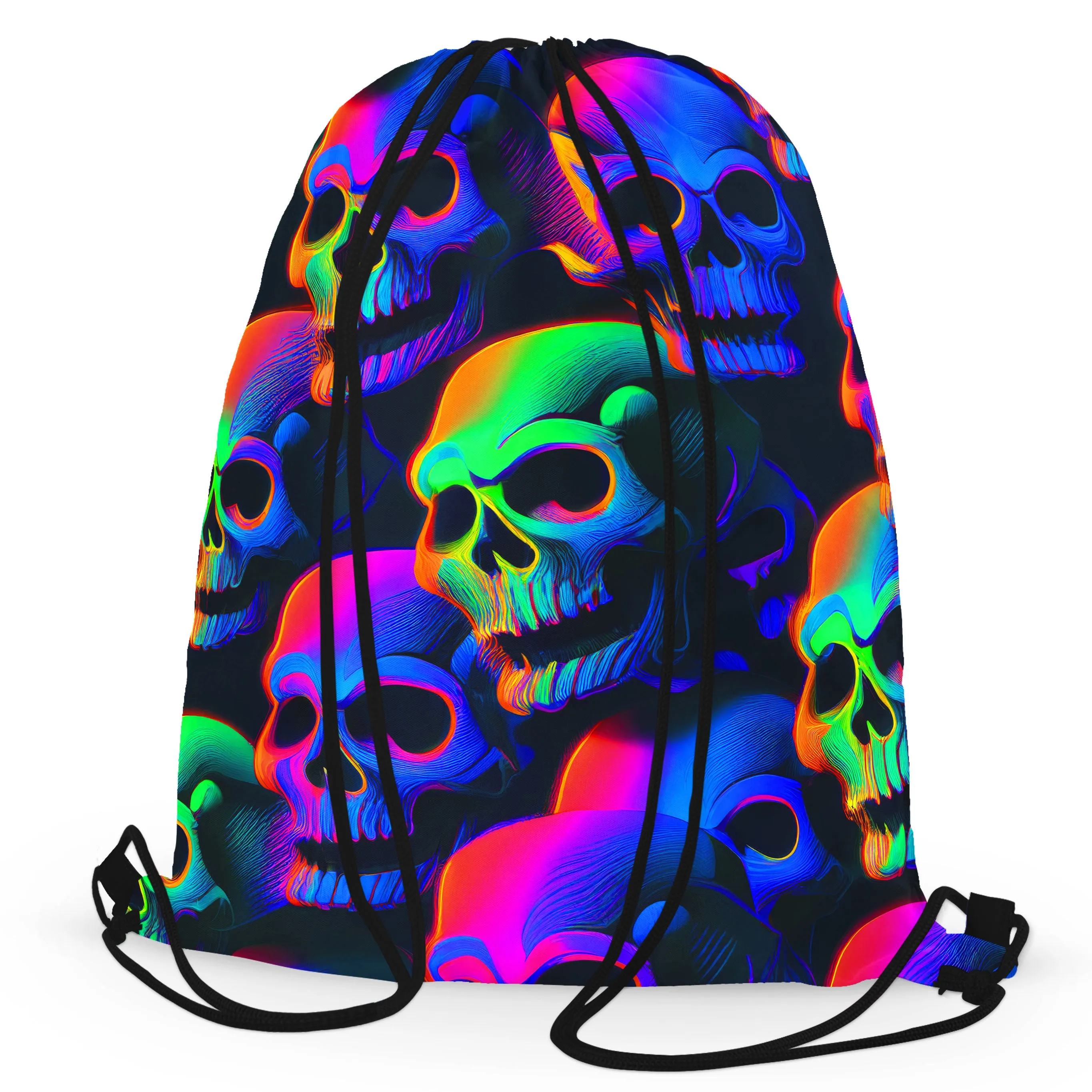 Psychedelic Nightmare Drawstring Bag