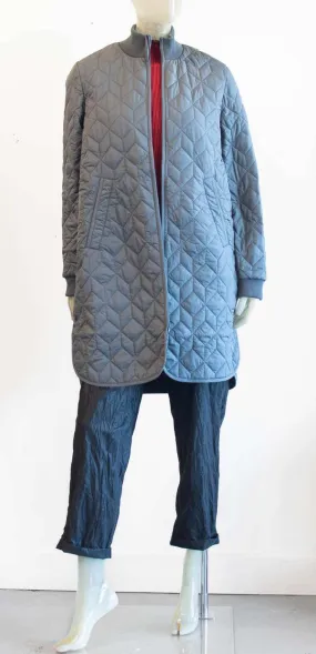 Quilted Coat - Dark Shadow