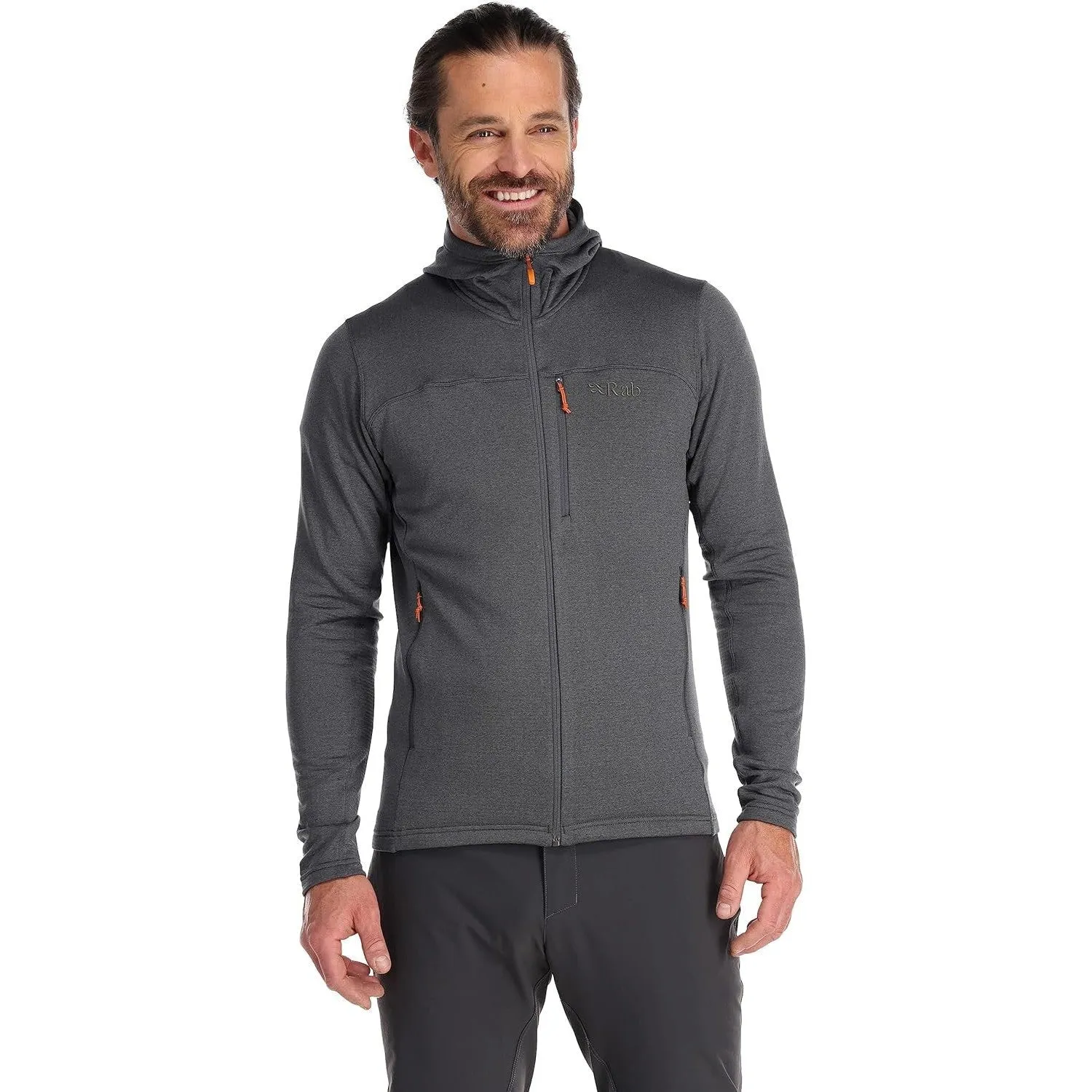 RAB Men’s Graviton Hoody Stretch Fleece Jacket for Hiking, Climbing, & Casual Use