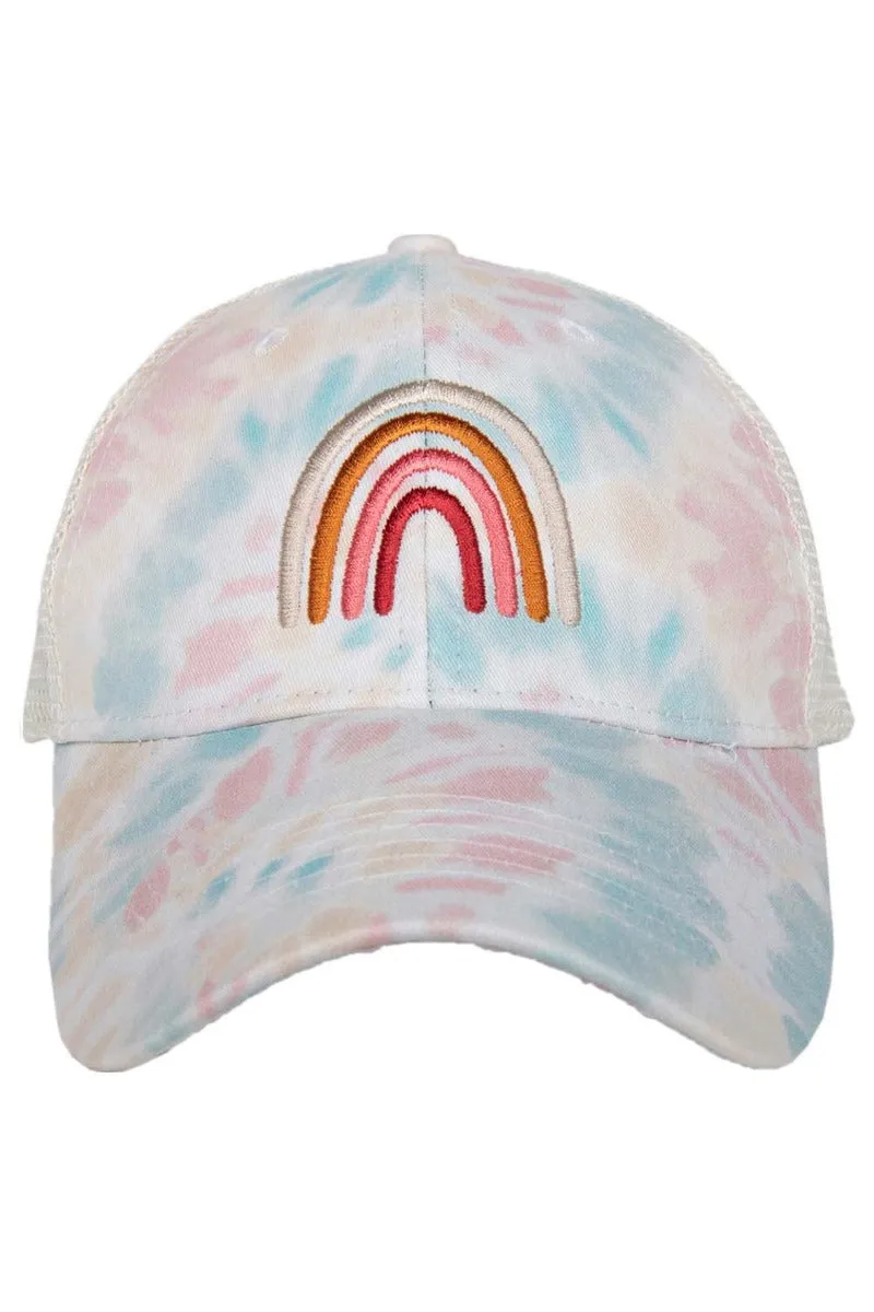 Rainbow Tie Dye Trucker Hat