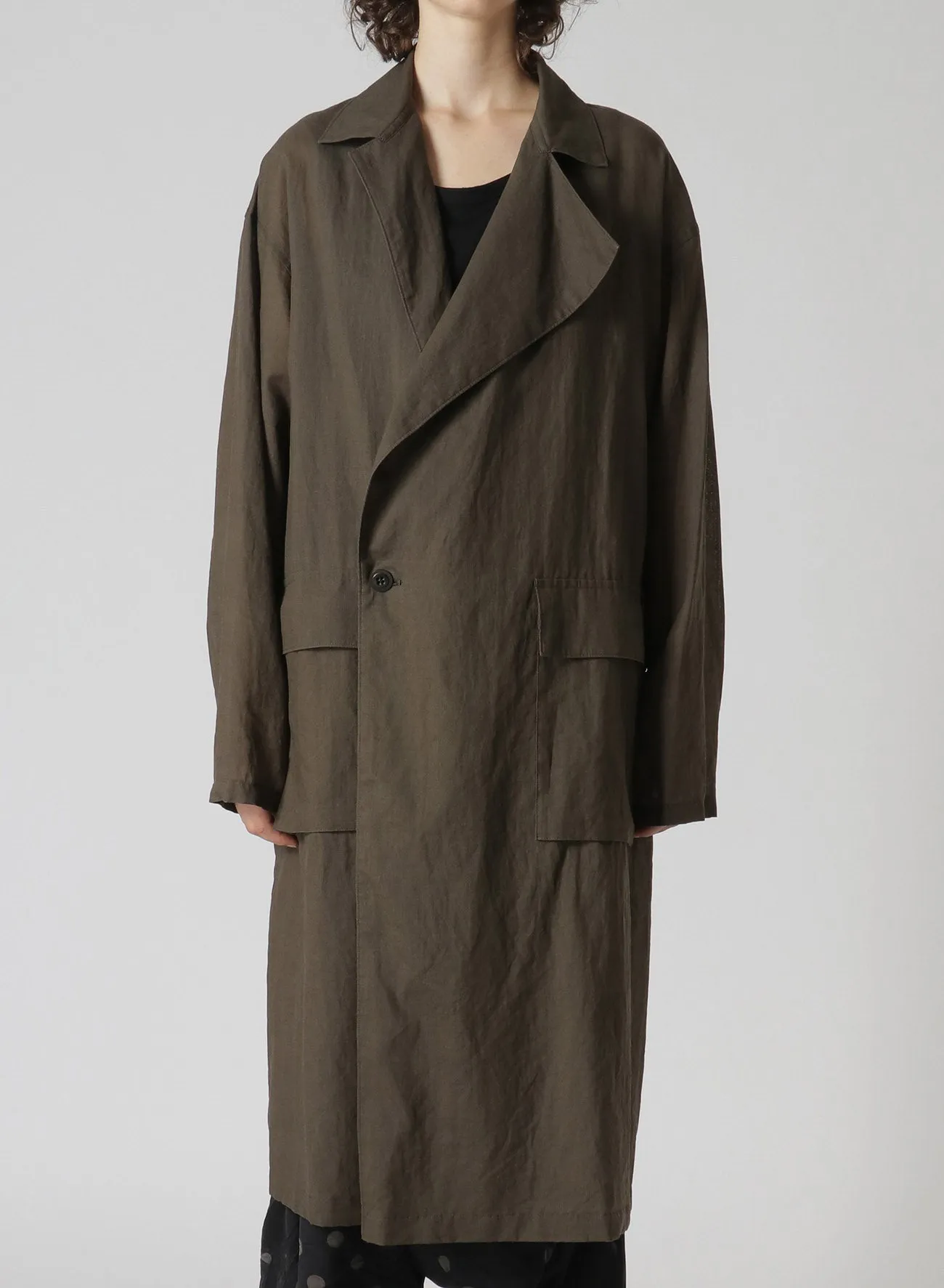 RAMIE OIL LAWN FLAP PATCH POCKET WORK COAT