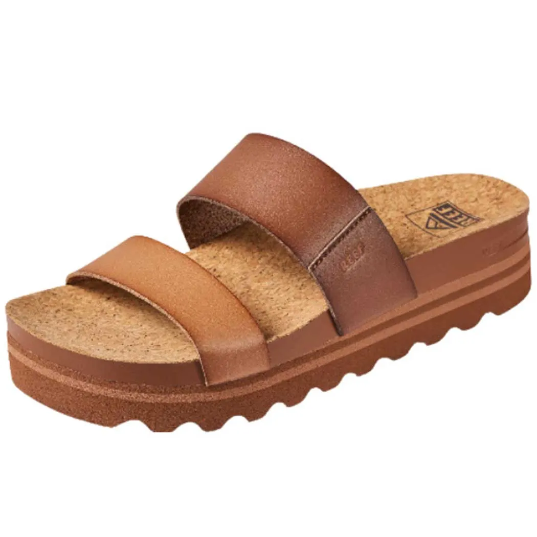 Reef Cushion Vista Hi Slide Sandal Espresso Duo (Women's)