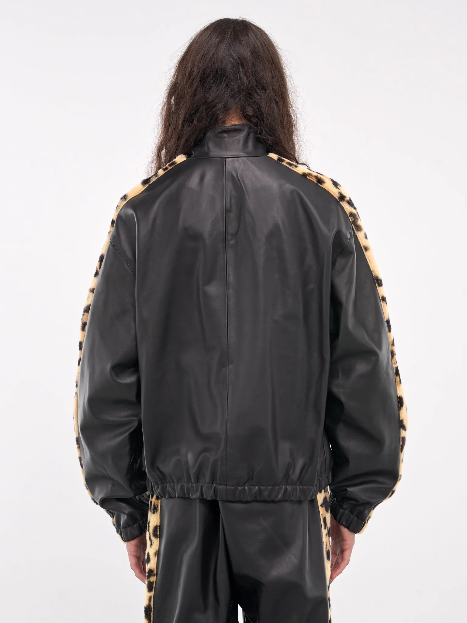 Relaxed Leather Bomber Jacket (JUMY0026Q5-ULA736-BLACK)