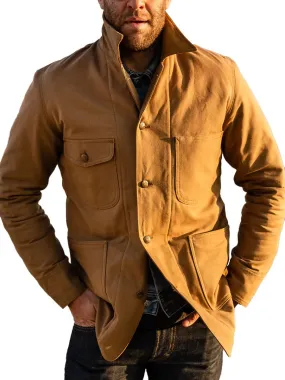 Retro Solid Color Multi-Pocket Lapel Cotton Casual Jacket