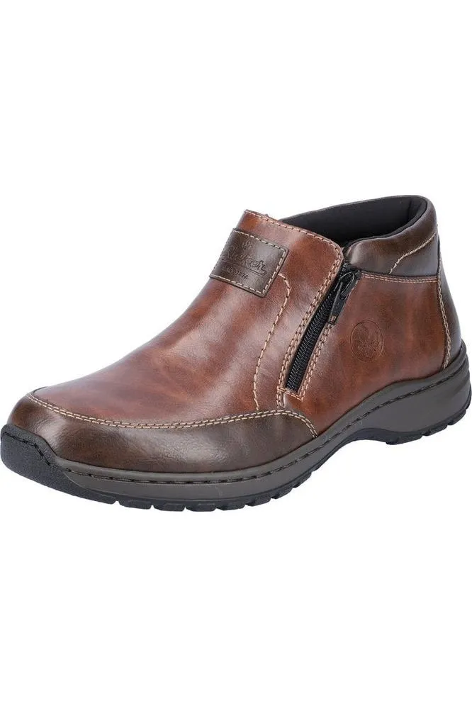 Rieker Mens Boot 03352-24 Brown Wide Fit