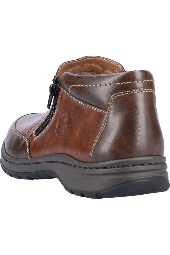 Rieker Mens Boot 03352-24 Brown Wide Fit