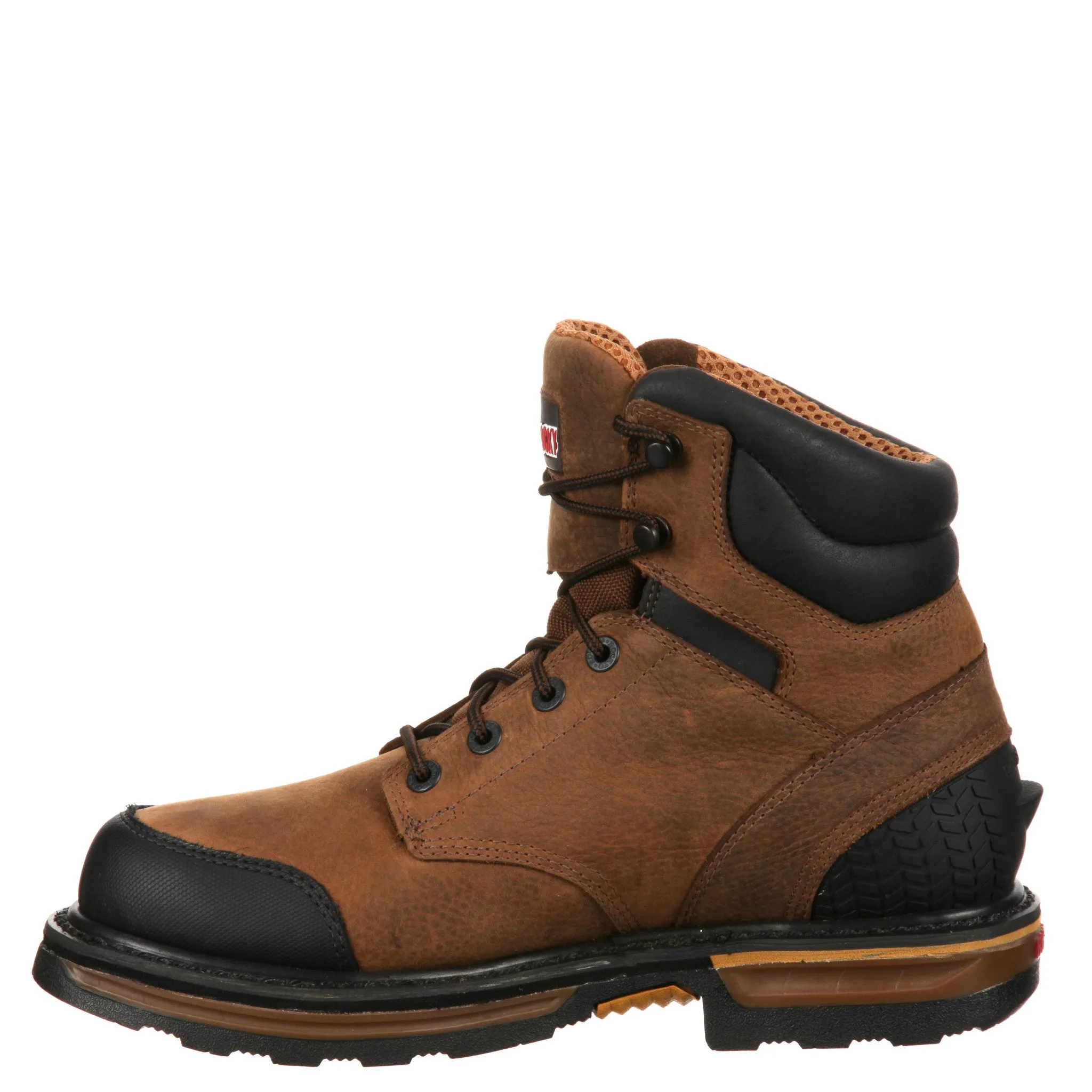 Rocky Men's Elements Wood Soft Toe Puncture-Resistant Work Boot - Brown RKYK079