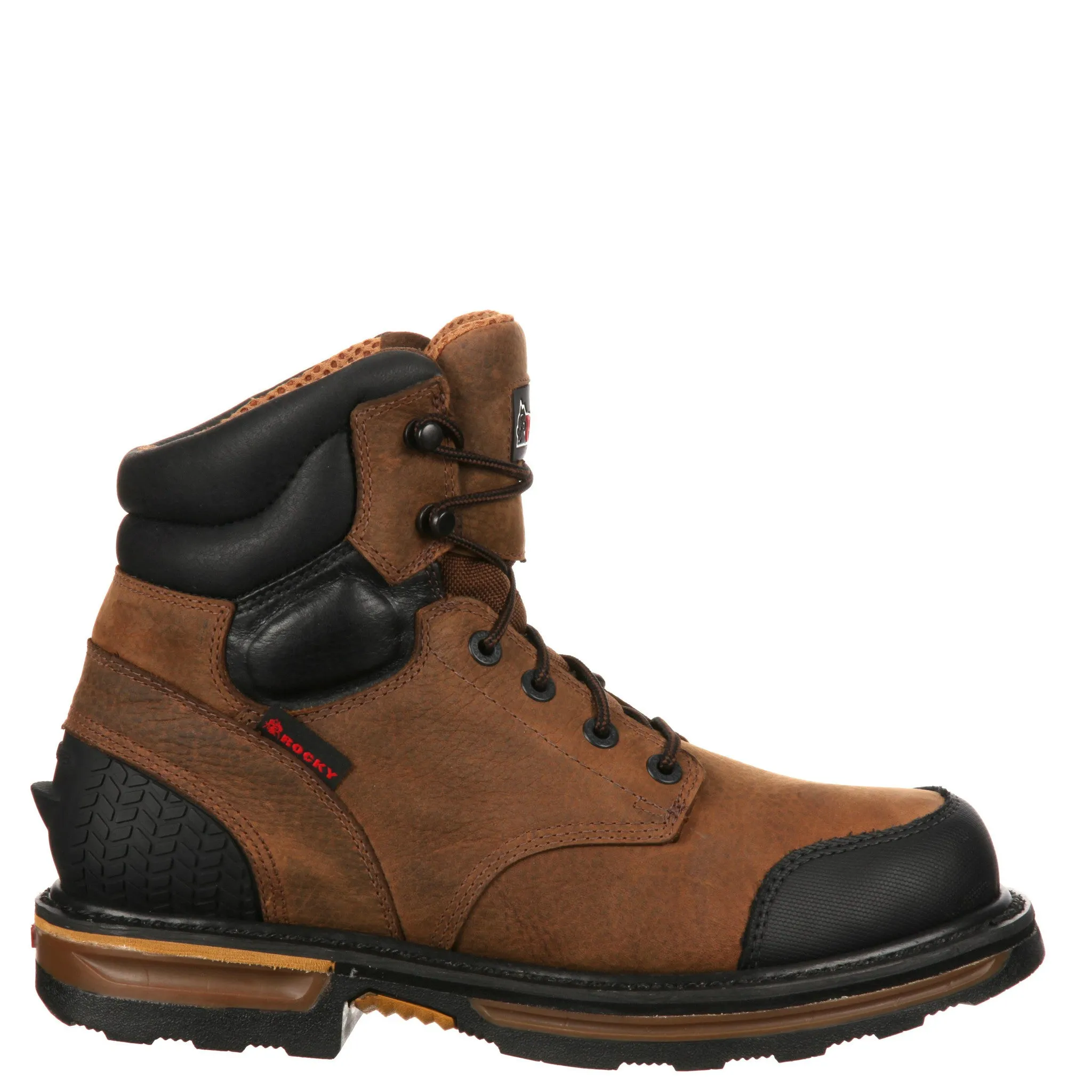 Rocky Men's Elements Wood Soft Toe Puncture-Resistant Work Boot - Brown RKYK079