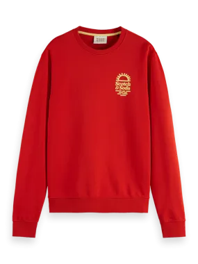 Scotch & Soda Crew Neck Sweater- BOAT RED