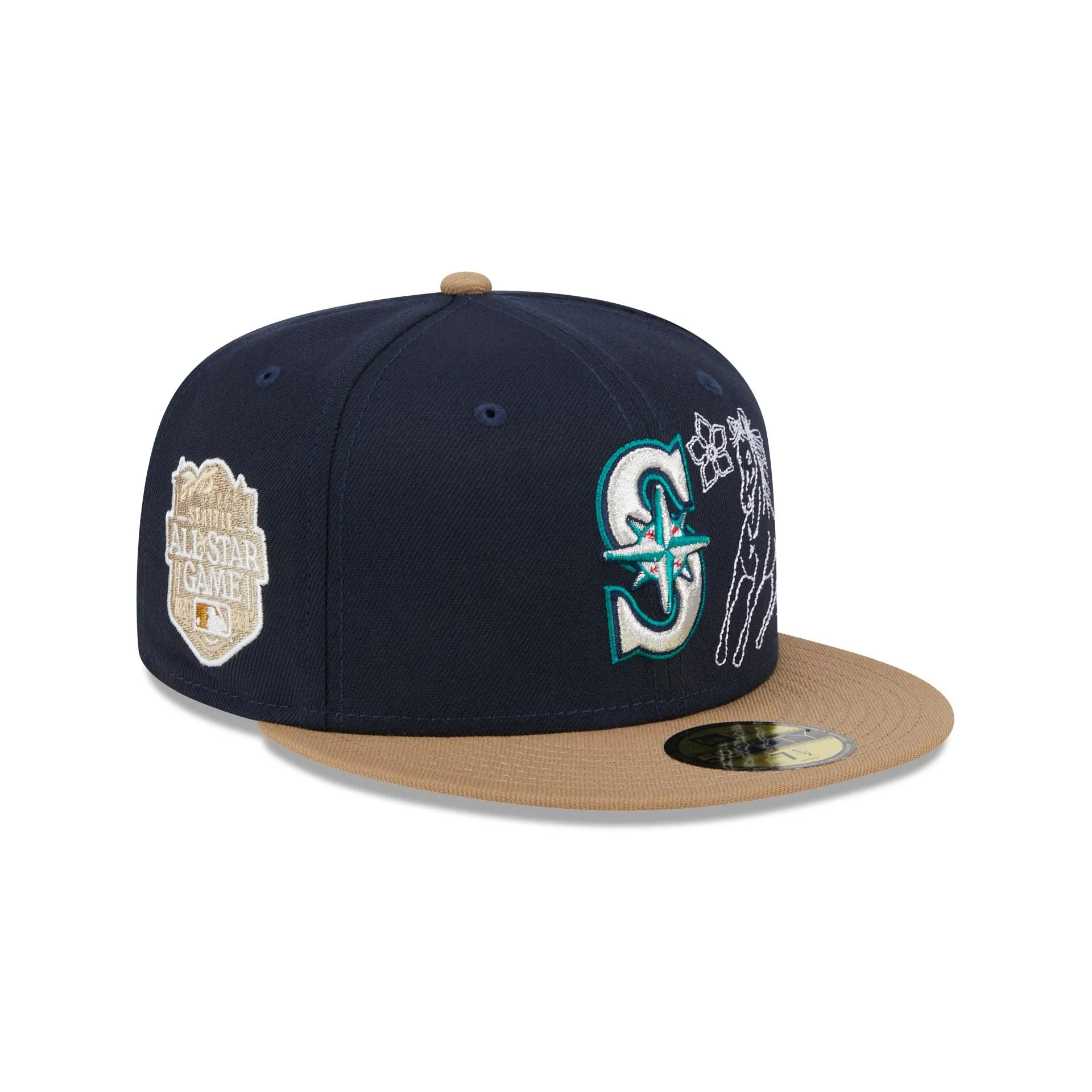 Seattle Mariners Western Khaki 59FIFTY Fitted Hat