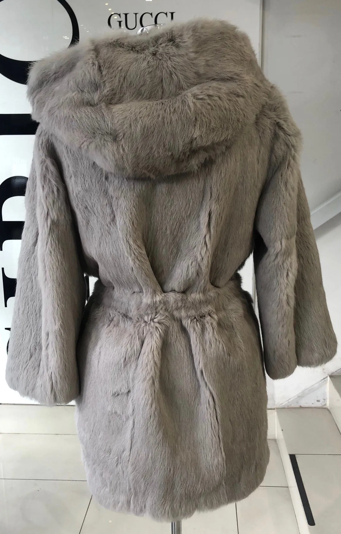 Shine and Dance Shine and Dance Rabbit  Fur Coat BCA91B217