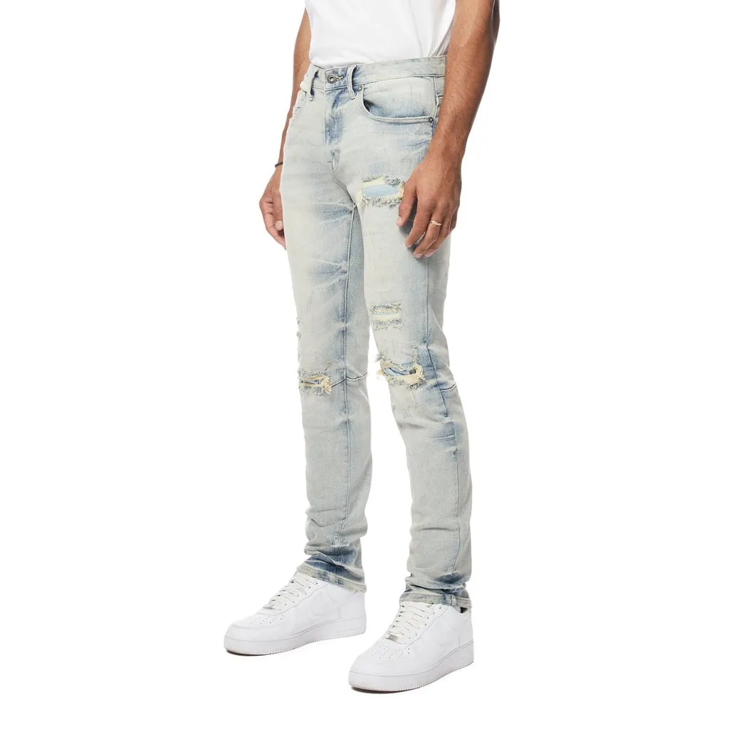 Slim Wave Effect Jeans - Leo Blue