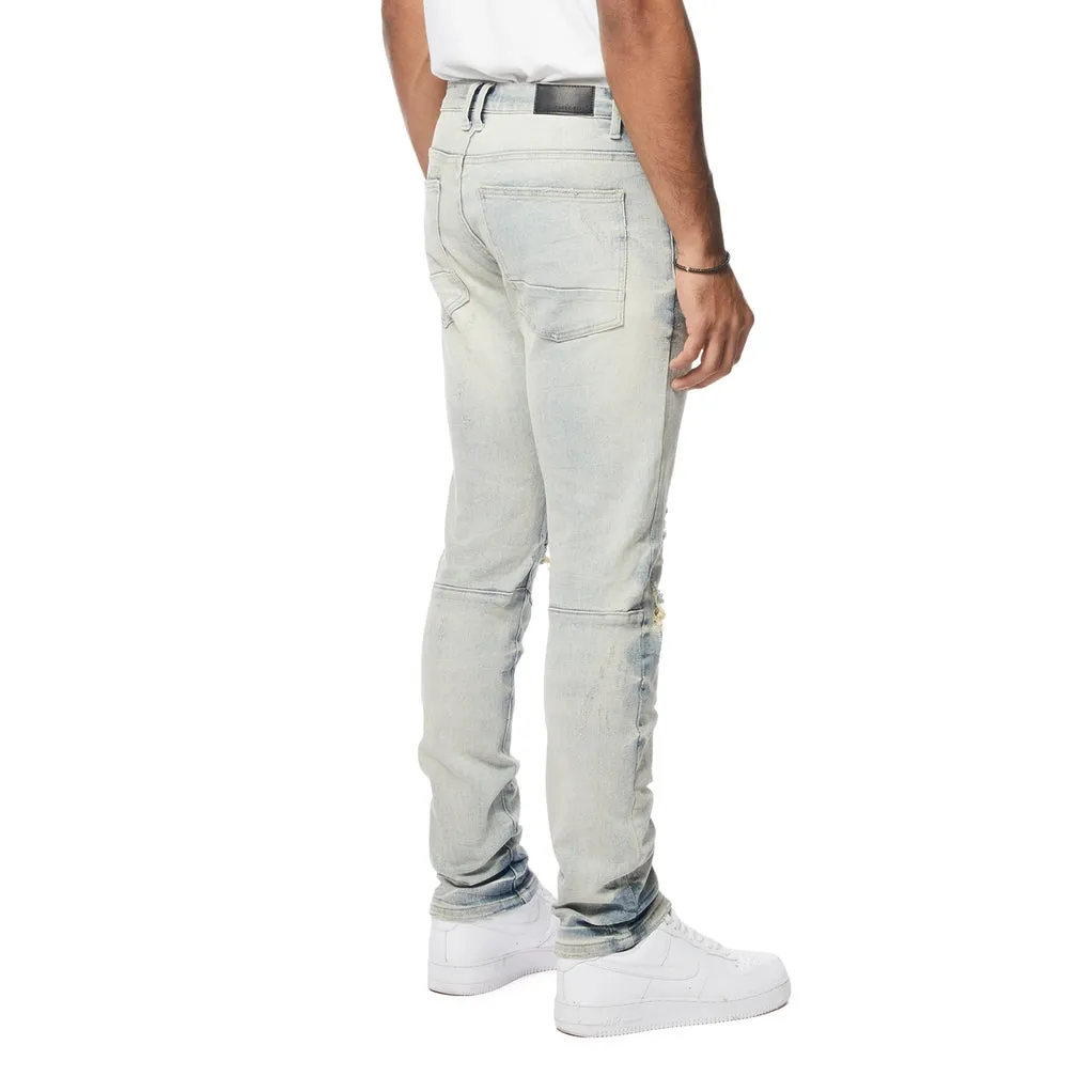 Slim Wave Effect Jeans - Leo Blue