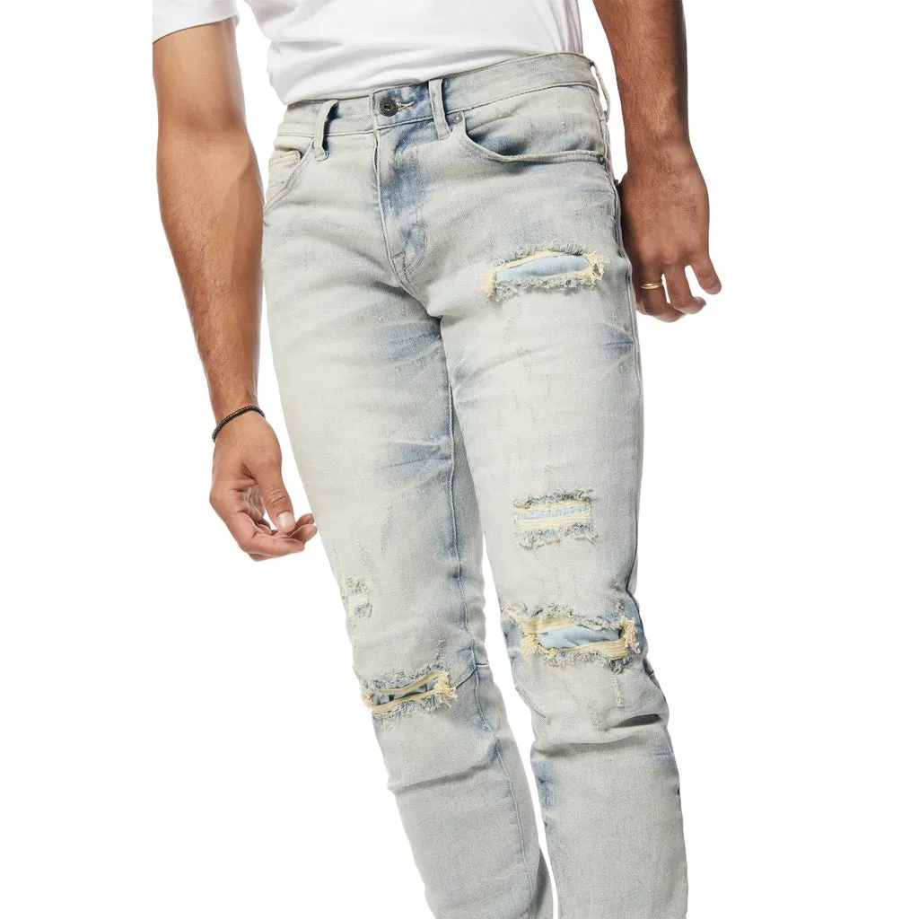 Slim Wave Effect Jeans - Leo Blue