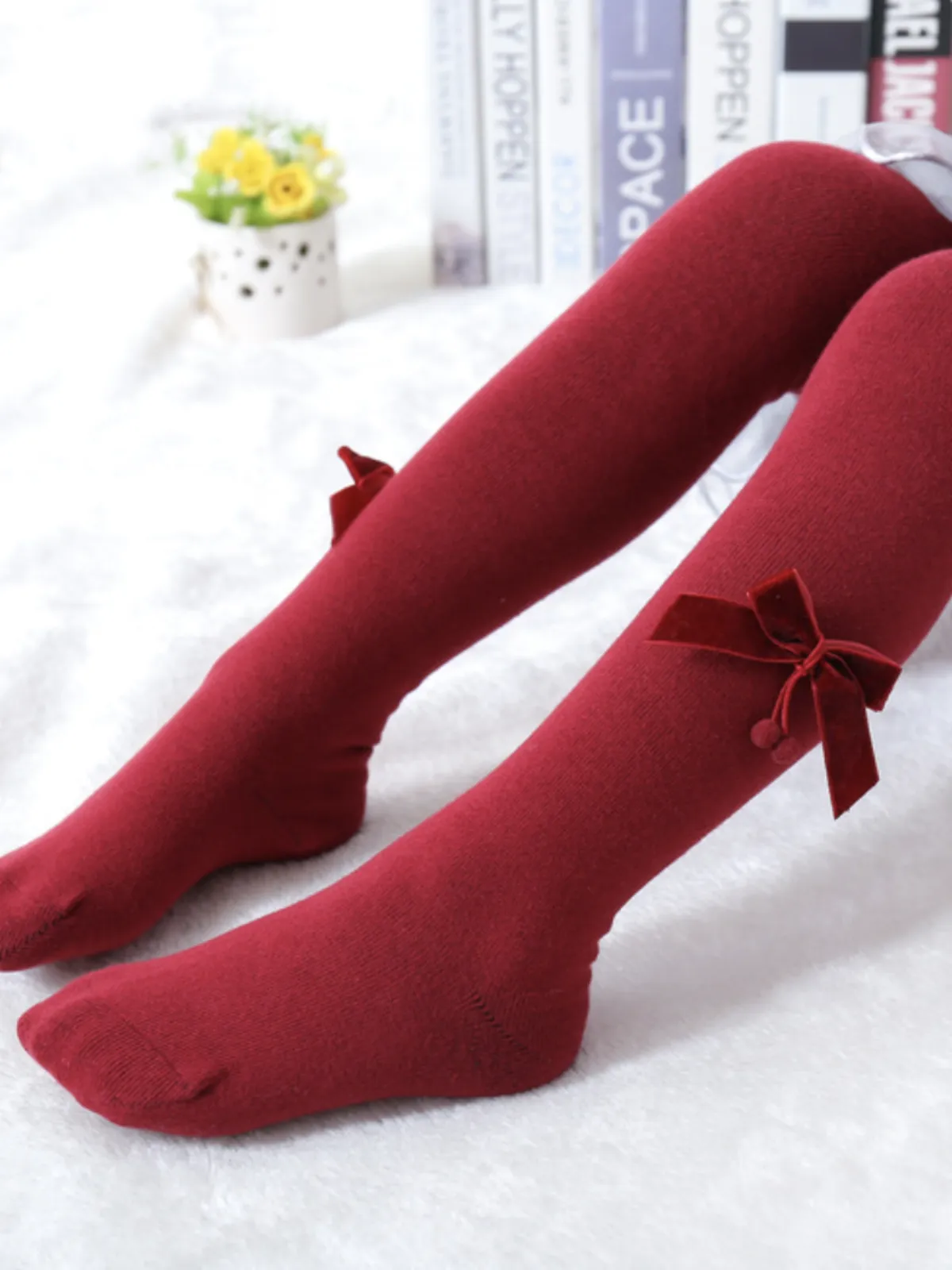 Sophisticated Darling Bowknot Girls Tights